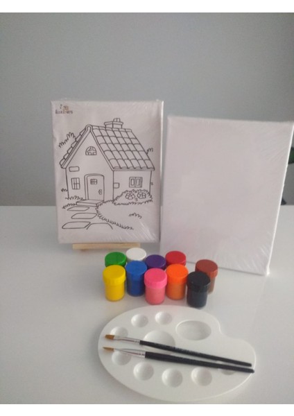 Çocuk Tuval 24 x 18 cm Boyama Etkinlik Seti fiyatları