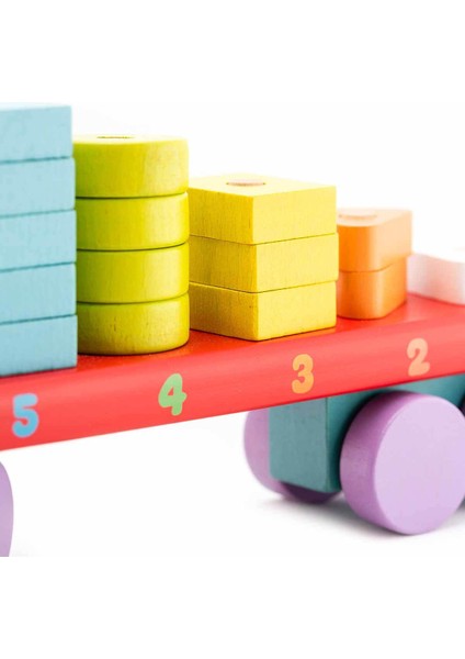 Ahşap Geometrik Şekilli Kamyon 19 Parça modelleri