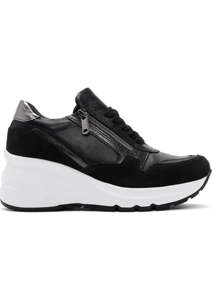 Kadın Deri Kalın Tabanlı Sneaker