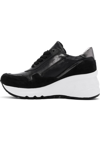 Kadın Deri Kalın Tabanlı Sneaker