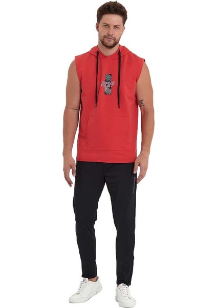 Erkek Kapüşonlu Kanguru Cepli Kolsuz Sweatshirt fiyatları