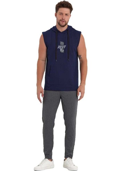 Erkek Kapüşonlu Kanguru Cepli Kolsuz Sweatshirt fiyatları