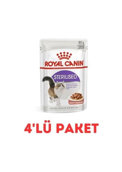 Sterilised Kısırlaştırılmış Kedi Konservesi 85GR 4'lü Paket