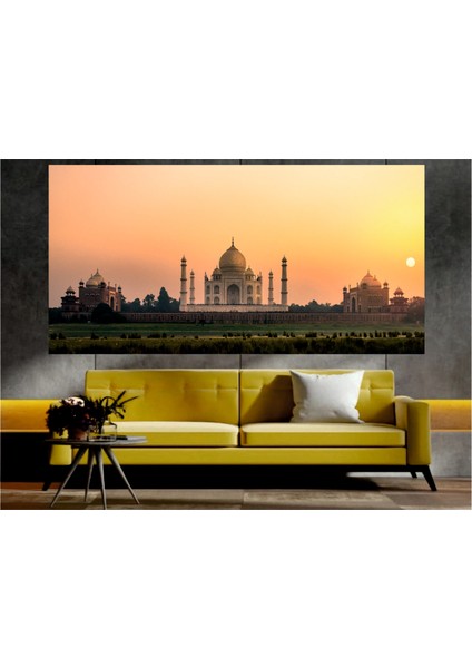 Homearths Tac Mahal Manzaralı Dekoratif Duvar Tablosu