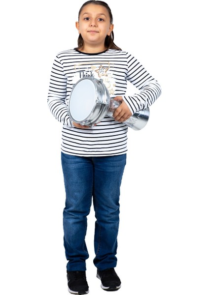 Anaokulu Ritim Orff Set Üçgen Zil + Kliselefon + Darbuka + Marakas+ Ritim Çubuk + Zilli Tef