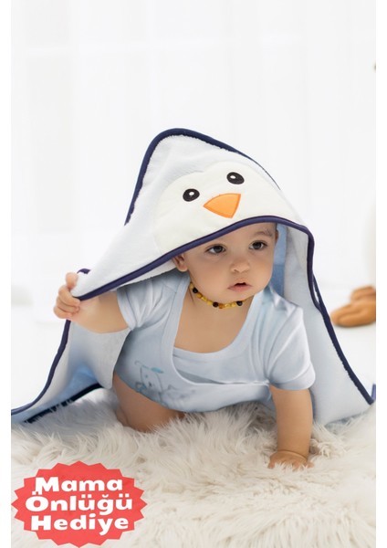%100 Pamuk Bebek Kundak Havlu