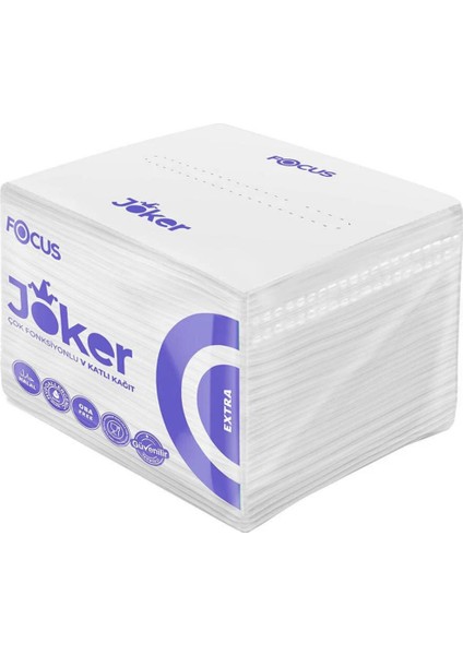 Extra Joker V Katlı Kağıt Peçete 30 Paket x 250 Yaprak 21 Cm. x 10,5 Cm. (50005080)