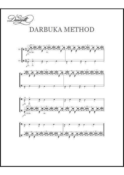 Darbuka No5 + Metot Kitapçığı PDF - Genç ve Çocuk Öğrenciler için - Milli Eğitim Müfredatına Uygun