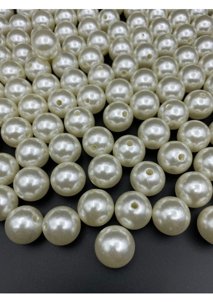 100GR 20MM Krem Renk Lüks / Lüx Kaplama Plastik Inci Boncuk Çanta,takı Boncuğu (100GR,~24 Adet) fiyatları