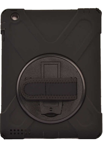 Apple Ipad Mini 4 Kılıf Yatay Standlı ve Askılı Military Amazing Defender Zırh Özellikli Kılıf (Model A1538,A1550)