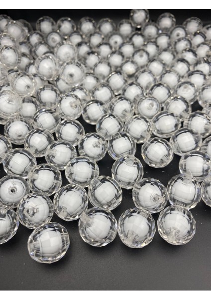 18MM Içi Boncuklu Şeffaf Akrilik Dünya Model Boncuk,takı,çanta Yapım Boncuğu (100GR,~30 Adet) fiyatları