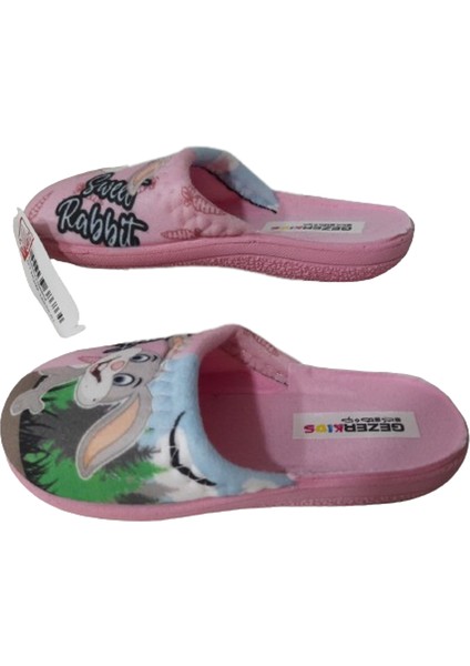 Kız Çocuk Pembe-Tavşan Figürlüev Içi Günlük Terlik modelleri