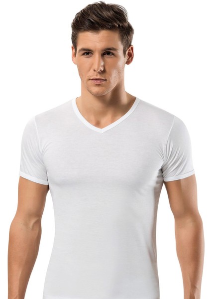 Erdem Yıldız Modal V Yaka Erkek T-Shirt YILDIZ150