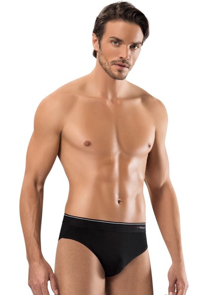 Kadın Siyah Slip İç Çamaşırı İnce Kumaş 3'lü Paket Rahat Kullanım