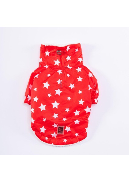 Stars Red Peluşlu Su Geçirmez Küçük Irk Köpek Yağmurluğu fiyatları