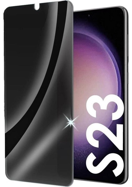 ECR MOBILE Samsung Galaxy S23 ile Uyumlu Hayalet(Privacy) Esnek 9h Nano Kırılmayan Ekran Koruyucu