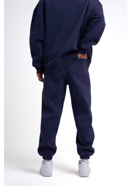 Erkek Basic Jogger Relaxed Lacivert Eşofman Altı