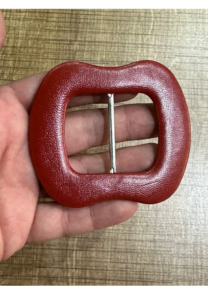 7x7 cm Deri Kaplama Çanta Tokası Kemer Tokası