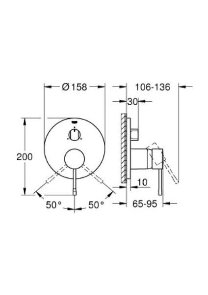 Essence 3 Yollu Yön Değiştiricili Tek Kollu Banyo Bataryası - 24169AL1 fırsatları