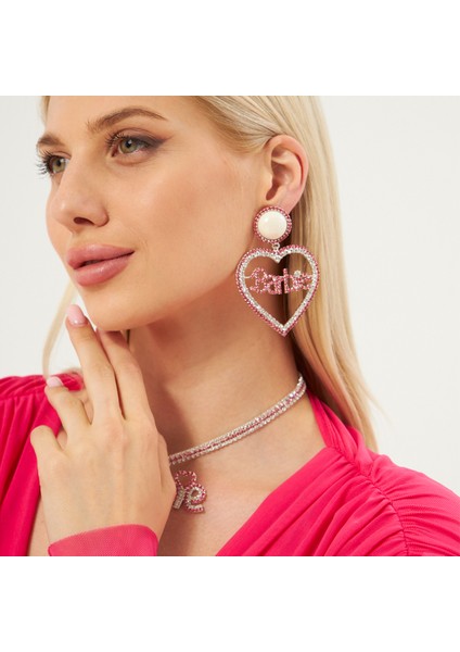 Barbie Taşlı Küpe
