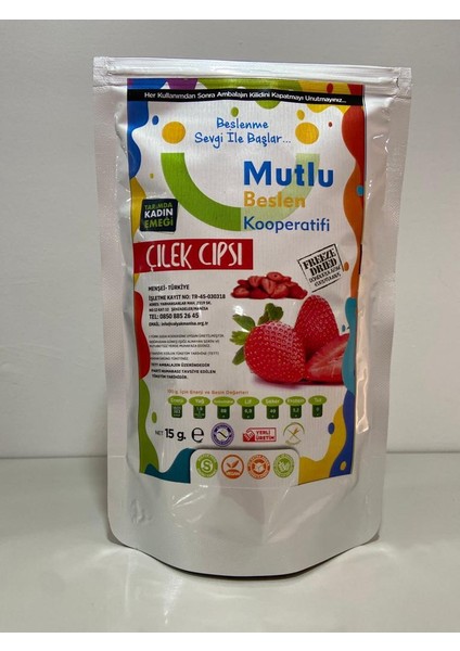 Freeze Dry Kurutulmuş Çilek Cipsi & Kıtırı