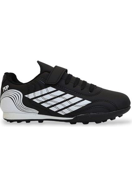 Kidessa 1746-1350 Bantlı Çocuk Halı Saha Futbol Ayakkabısı - NKT01746-SIYAH Beyaz-32
