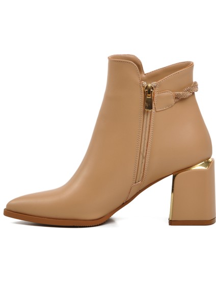 248029 Nude Içi Polarlı Kadın Topuklu Bot fiyatları