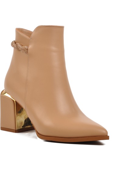 248029 Nude Içi Polarlı Kadın Topuklu Bot modelleri