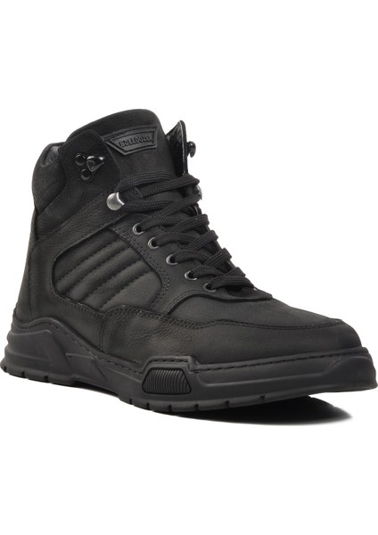 220048 Siyah Nubuk Hakiki Deri Erkek Düz Bot modelleri