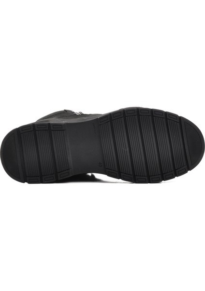 220048 Siyah Nubuk Hakiki Deri Erkek Düz Bot indirimleri