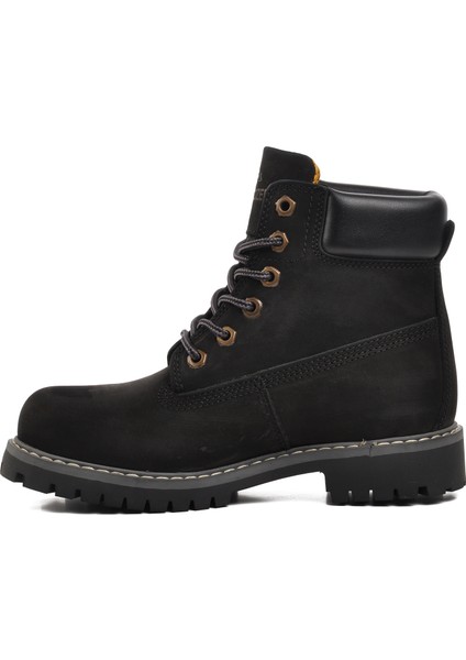 220655 Siyah Nubuk Deri Unisex Bot