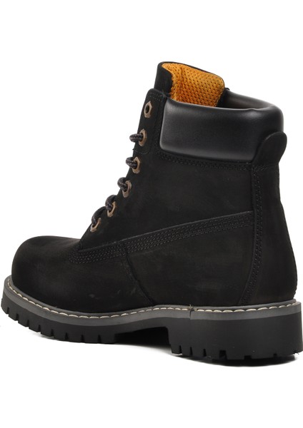 220655 Siyah Nubuk Deri Unisex Bot