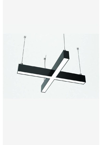 120×120 cm x Veya + Şeklinde Linear Armatür