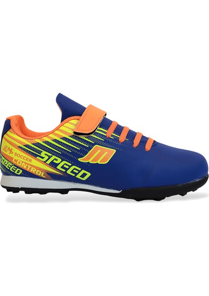 Kidessa 1753-1368 Bantlı Çocuk Halı Saha Futbol Ayakkabısı - NKT01753-SAX Mavi-33