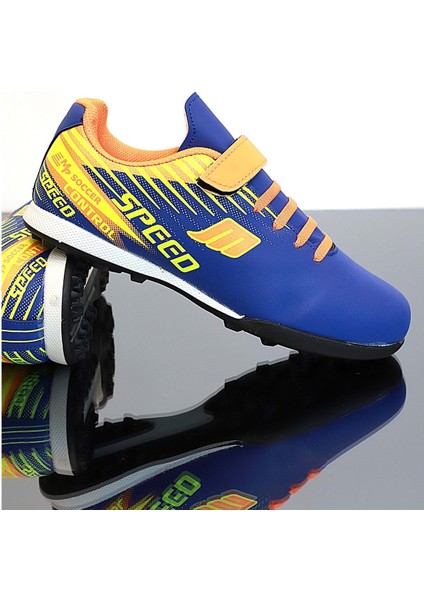 Kidessa 1753-1368 Bantlı Çocuk Halı Saha Futbol Ayakkabısı - NKT01753-SAX Mavi-33 fiyatları