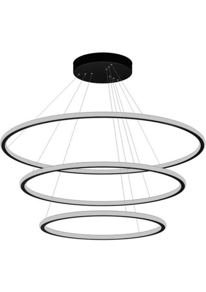 Yuvarlak Satürn Armatür 30X50X70 cm