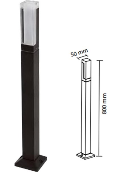 Karaçam 80 Cm Bolard Armatür