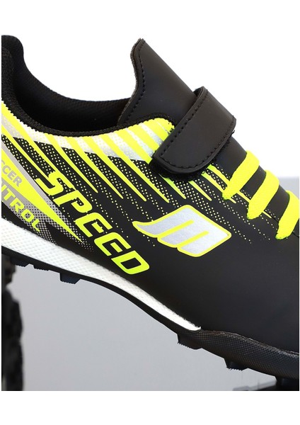 Kidessa 1753-1368 Bantlı Çocuk Halı Saha Futbol Ayakkabısı - NKT01753-SIYAH Yeşil-33 fiyatları