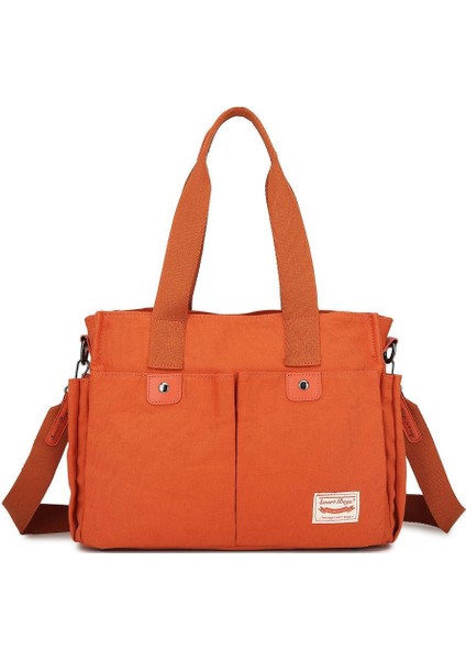 Kanvas Omuz Çantası BC 1307 - Kiremit