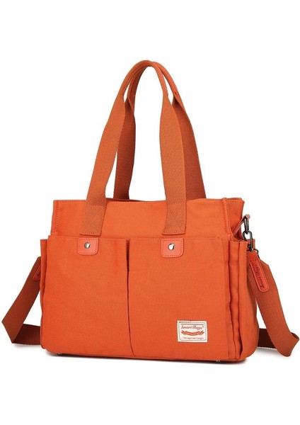 Kanvas Omuz Çantası BC 1307 - Kiremit fırsatları