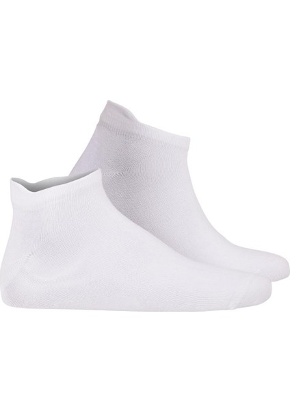 Beyaz Bambu Patik Çorap Unisex