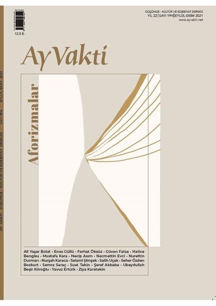 Ay Vakti 194. Sayı Eylül - Ekim 2021