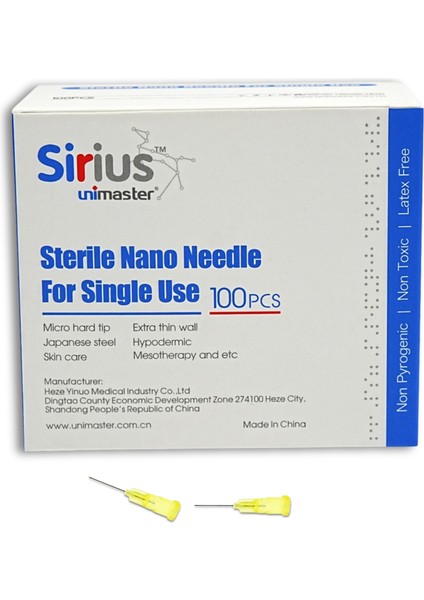 Unimaster Mezoterapi İğnesi 30G 13MM 100 Adet