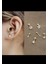 316L Cerrahi Zirkon Tek Taş Tragus Helix Conch Kıkırdak Lobe Uyumlu Piercing 2