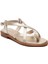 Kadın Sandalet 86X2 Frau Lamınato-S Leather Platino 1