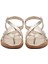 Kadın Sandalet 86X2 Frau Lamınato-S Leather Platino 4