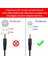 5.5mm x 2.1mm Dişi To 3.5mm x 1.35MM Erkek Dc Güç Adaptör Kablosu 3