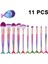 10 Adet Renkli + Küçük Balık Makyaj Fırçası (Yurt Dışından) 2