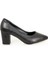 Siyah Kalın Topuk Stiletto (6cm) 2