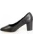 Siyah Kalın Topuk Stiletto (6cm) 4